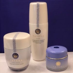 Tatcha Skin Care Set - Cleansing Oil, Rice Powder & Night Concentrate - New!